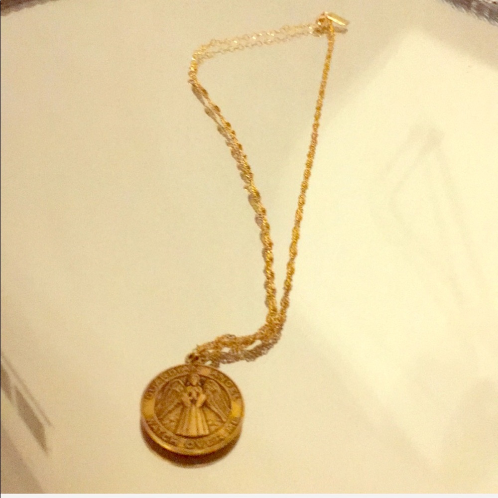 Guardian Angel Medallion Necklace